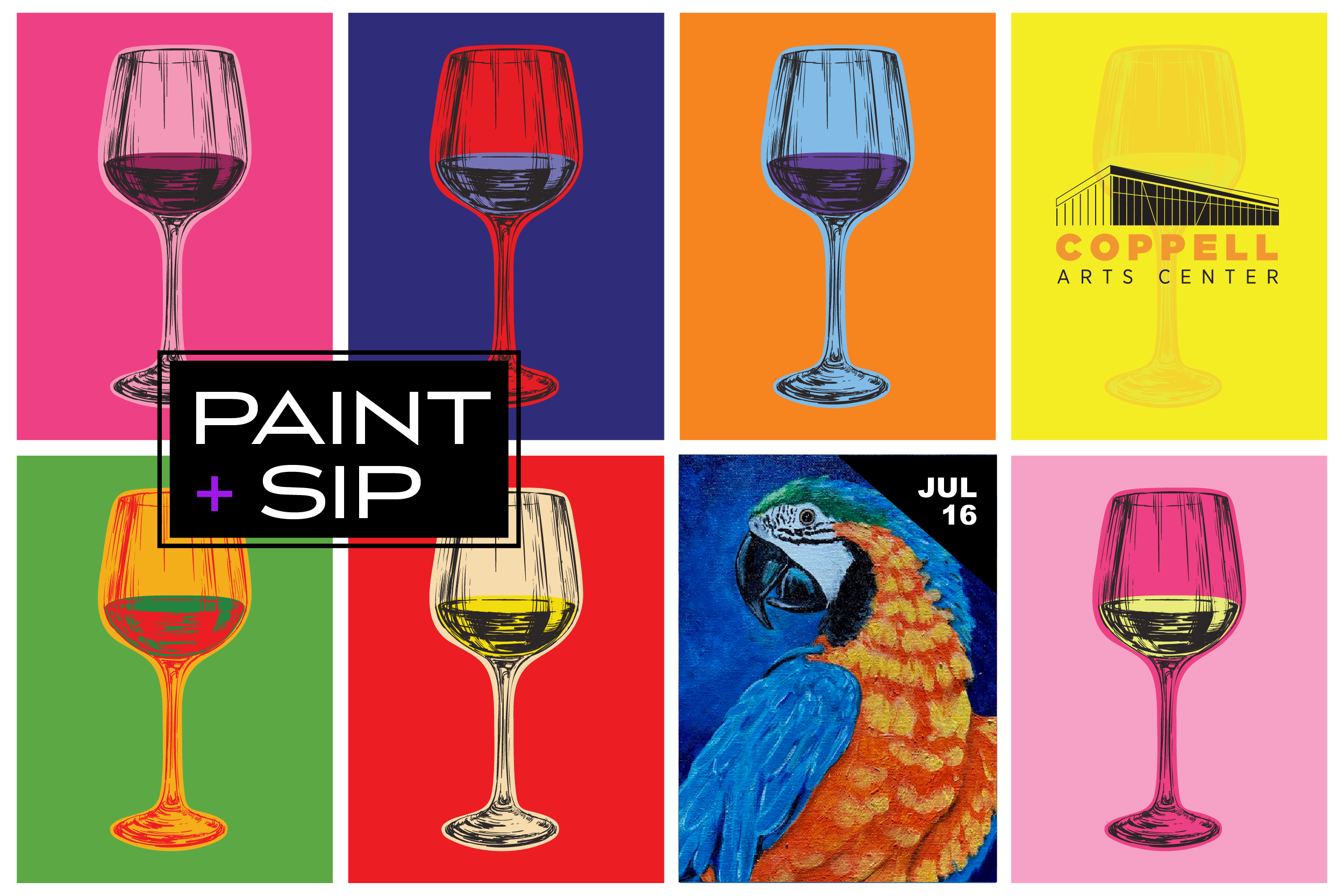 More Info for July Paint and Sip: Vibrant Macaw