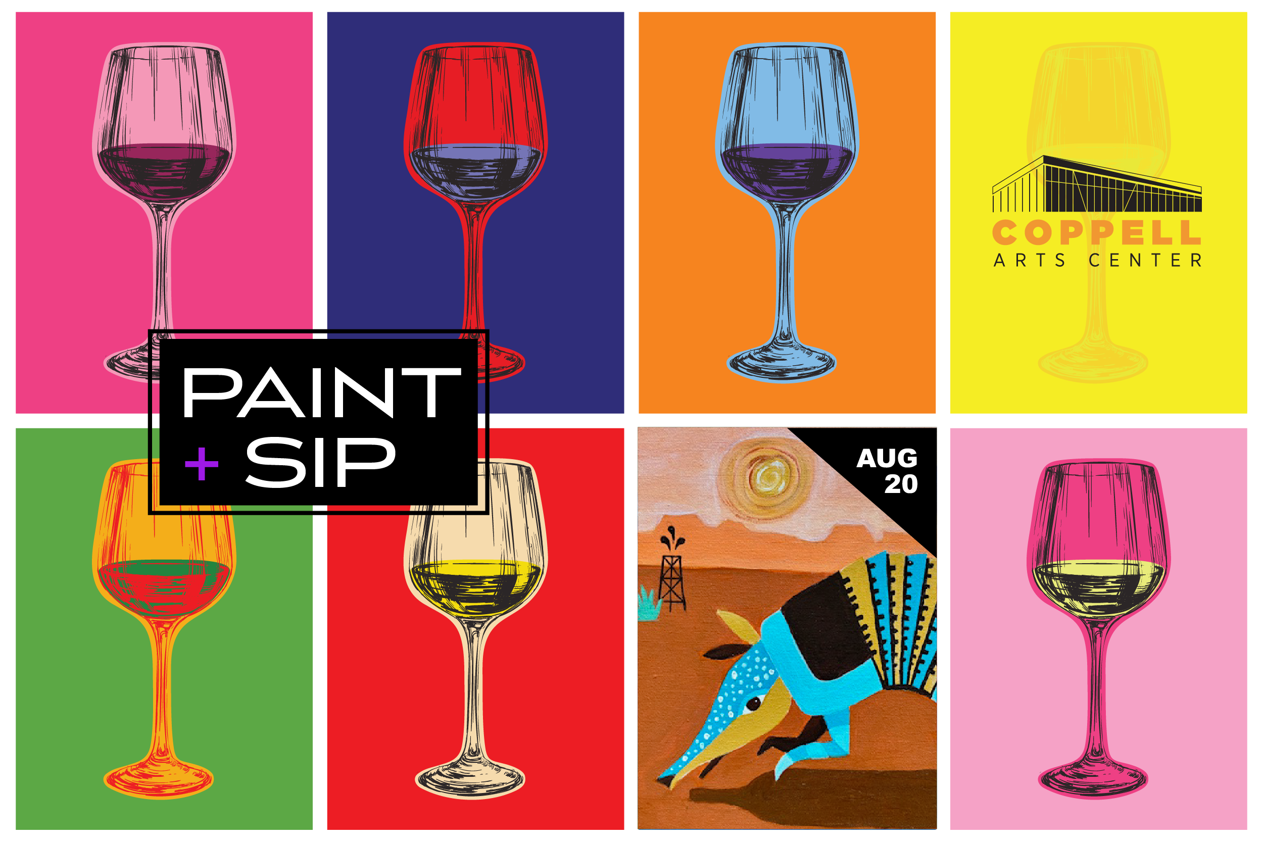 More Info for August Paint and Sip: Folk Art Armadillo