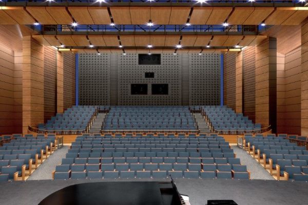 view from stage with empty seats