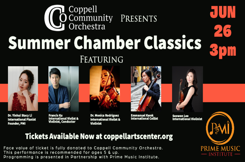 The Coppell Community Orchestra: Summer Chamber Classics