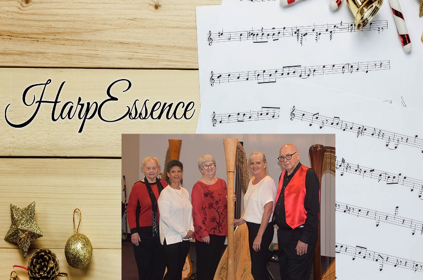 HarpEssence Holiday Concert Sponsored by the Cozby Library