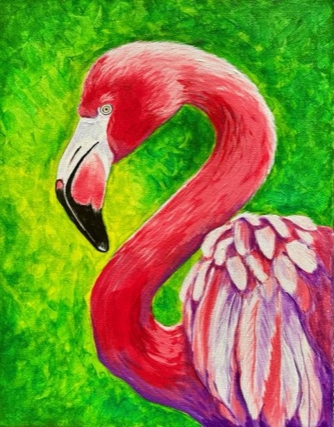 Tropical Flamingo Painting Party with The Paint Sesh